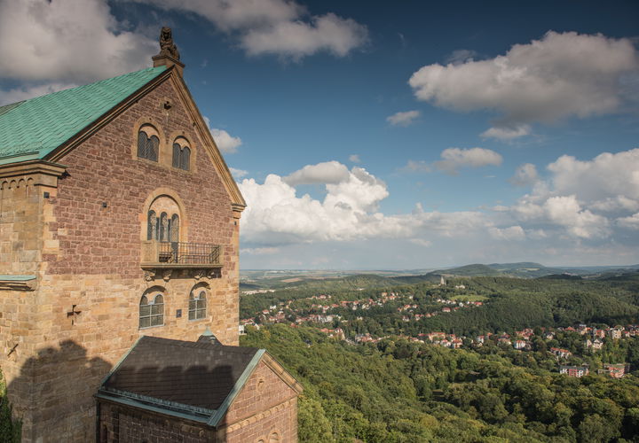 Blick von der Wartburg auf Eisenach
